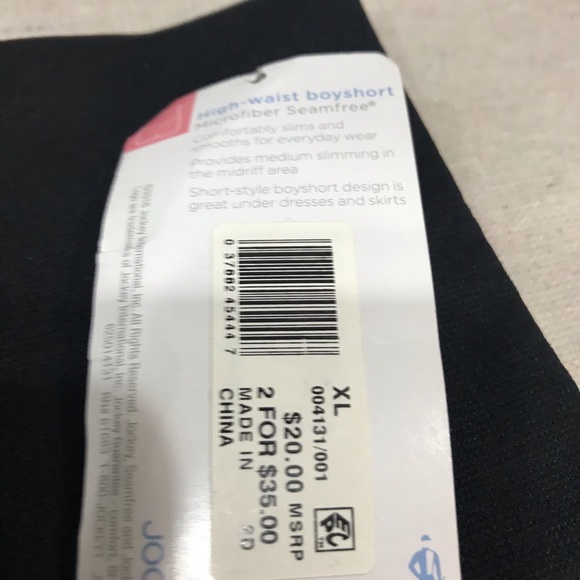 High waist slimmers boy shorts jockey seam free size XL - Picture 4 of 4